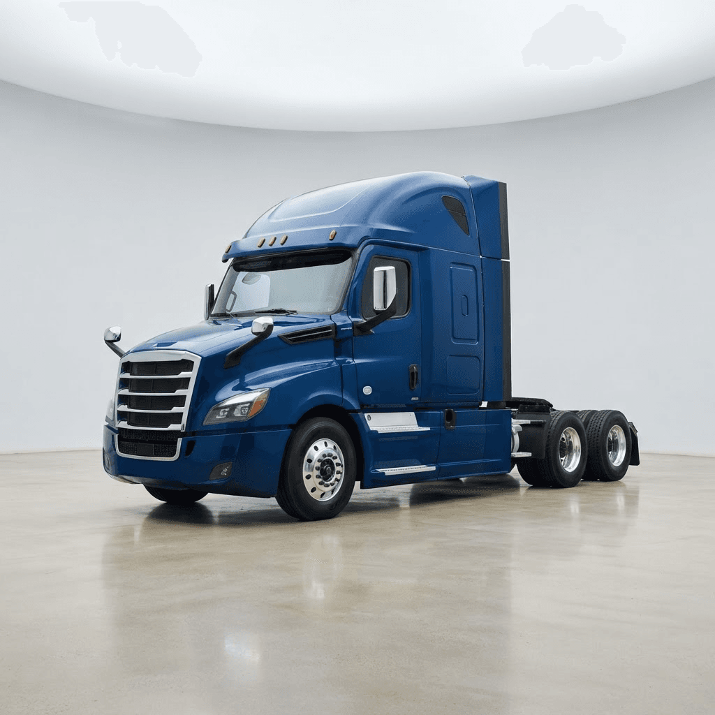 Heavy tractor unit with a full sleeper cab
